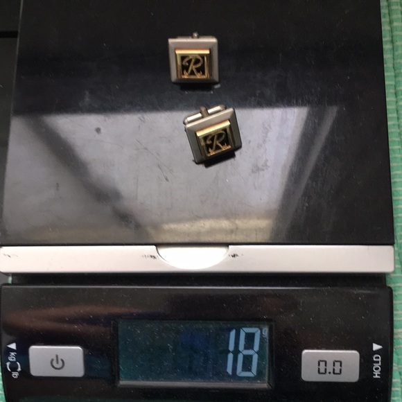 🖤SWANK SO signed R initialed cufflinks & tie clip - Picture 12 of 13
